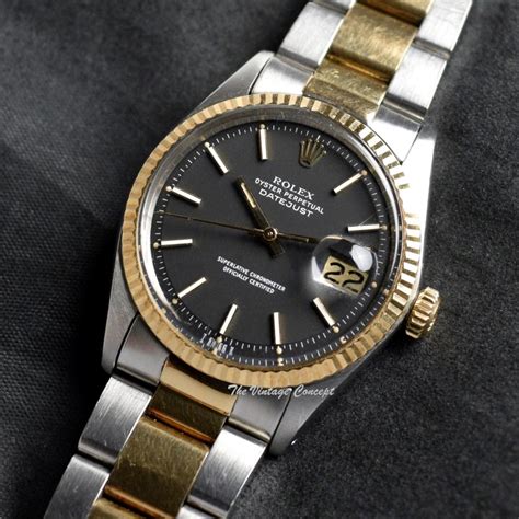 rolex datejust matte grey|vintage rolex datejust watch.